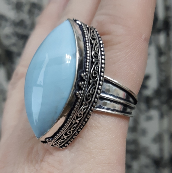 New Owyhee Opal 925 Silver Ring. - Picture 8 of 8